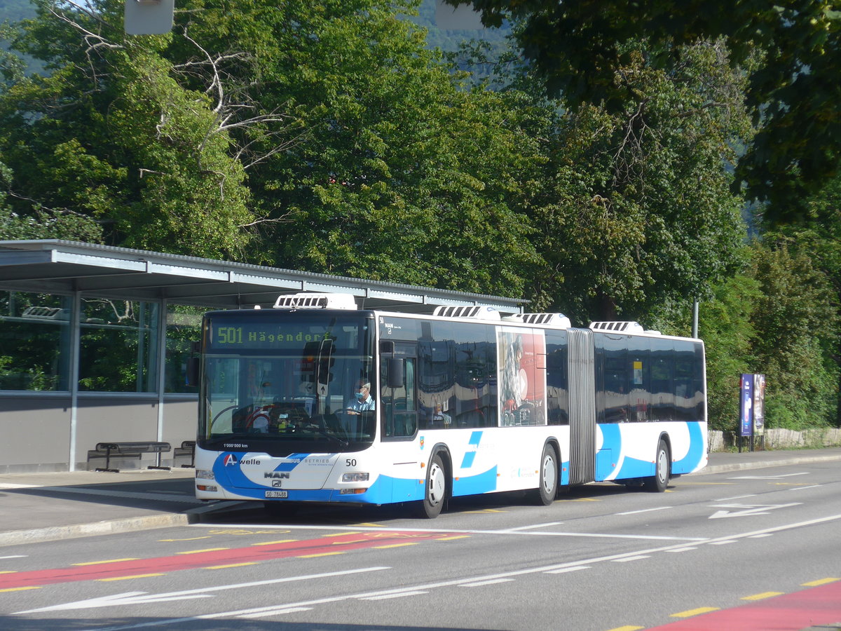 (218'307) - BOGG Wangen b.O. - Nr. 50/SO 78'488 - MAN am 4. Juli 2020 beim Bahnhof Olten