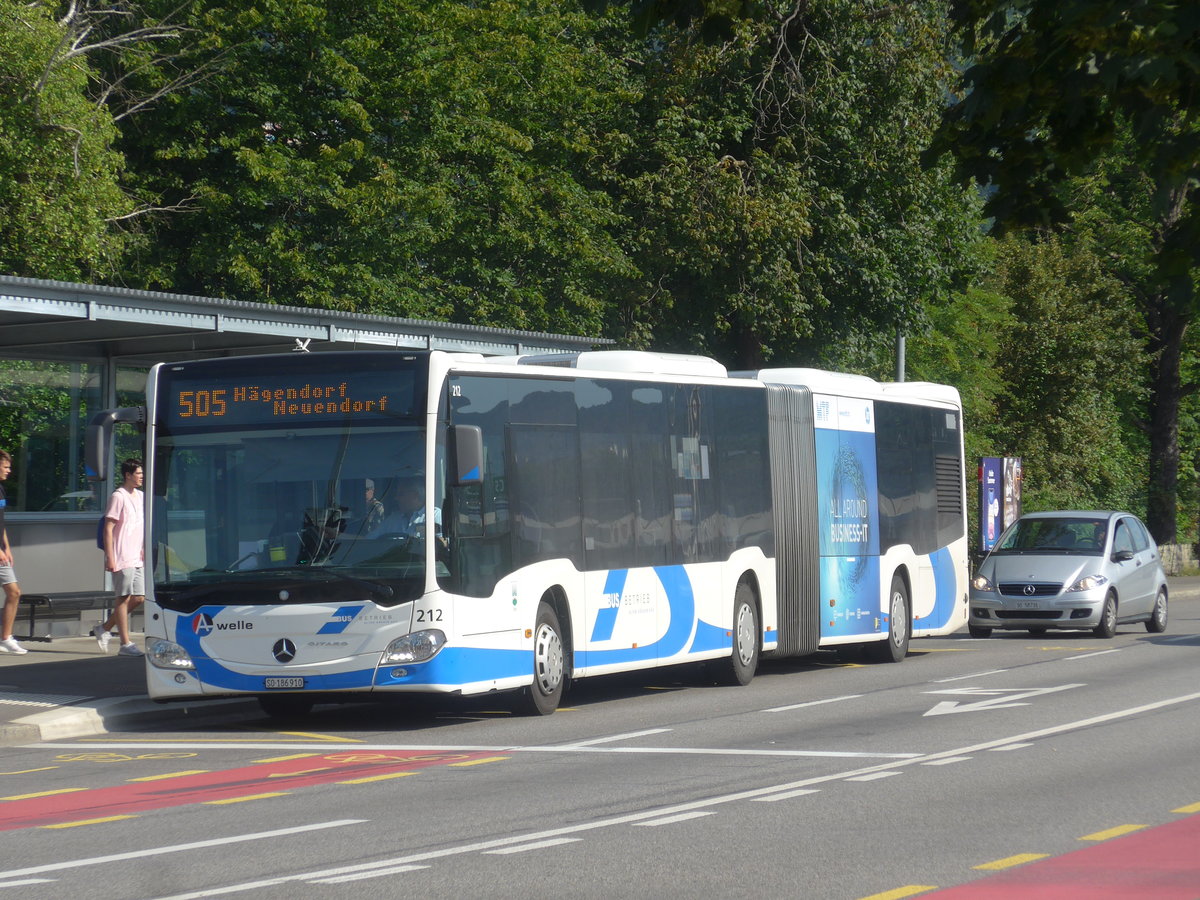 (218'315) - BOGG Wangen b.O. - Nr. 212/SO 186'910 - Mercedes am 4. Juli 2020 beim Bahnhof Olten