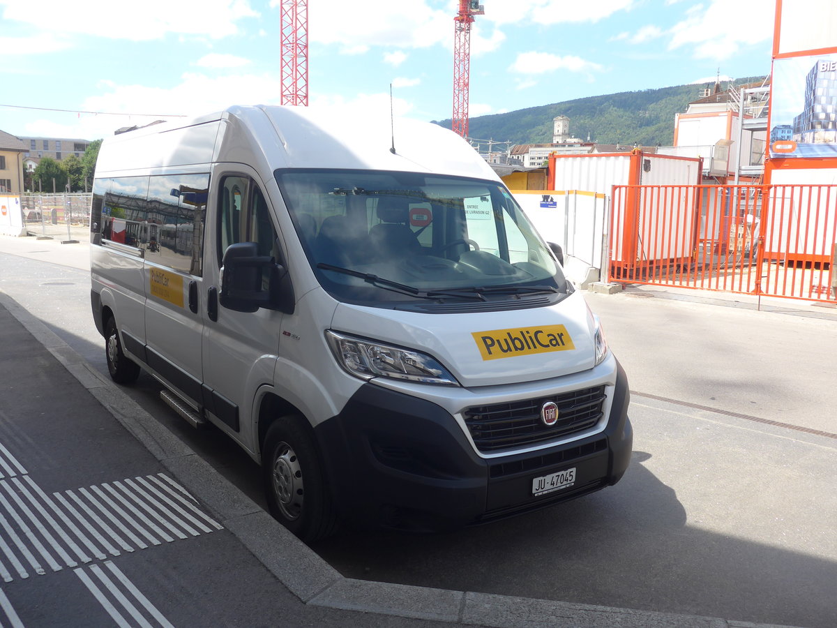 (218'376) - AUNORA, Courfaivre - JU 47'045 - Fiat am 4. Juli 2020 beim Bahnhof Delmont