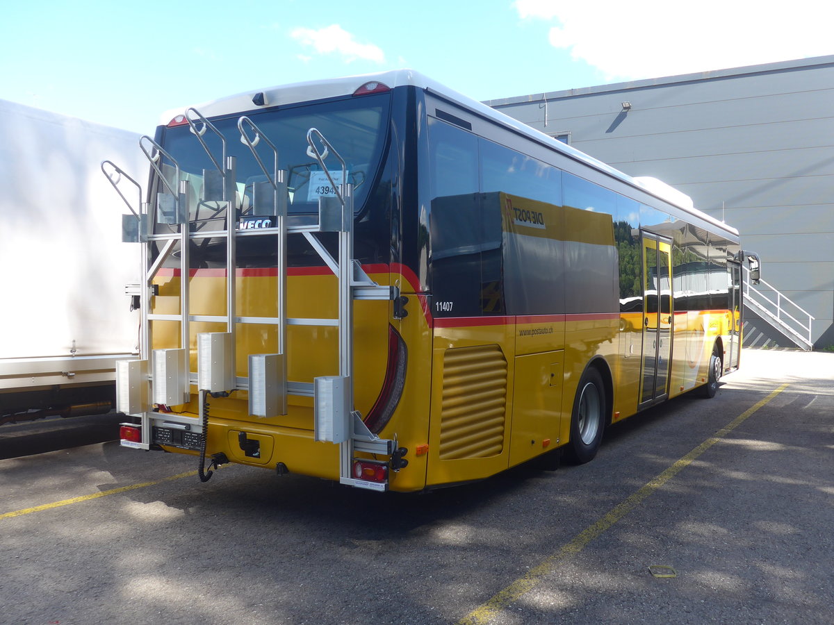 (218'492) - PostAuto Graubnden - PID 11'407 - Iveco am 5. Juli 2020 in Hendschiken, Iveco