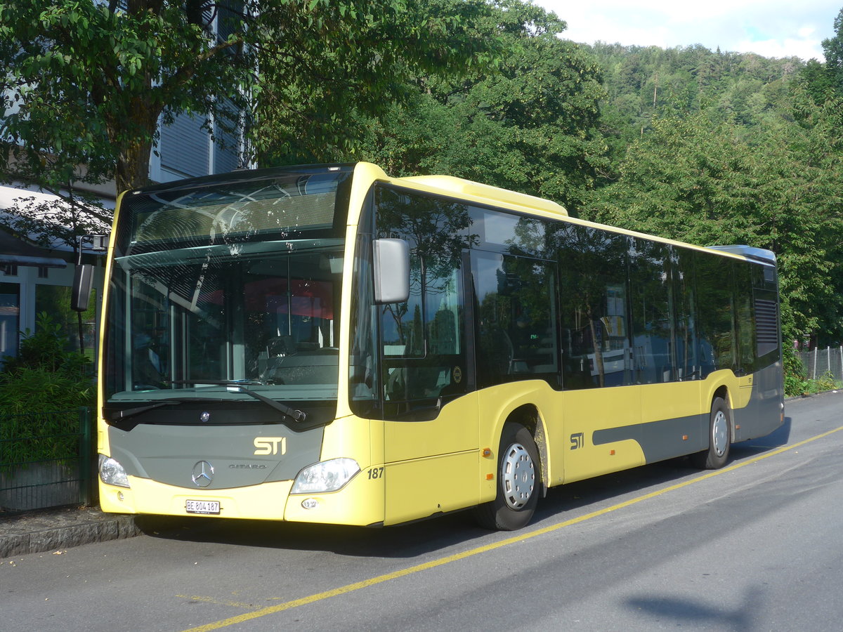 (218'493) - STI Thun - Nr. 187/BE 804'187 - Mercedes am 5. Juli 2020 bei der Schifflndte Thun 