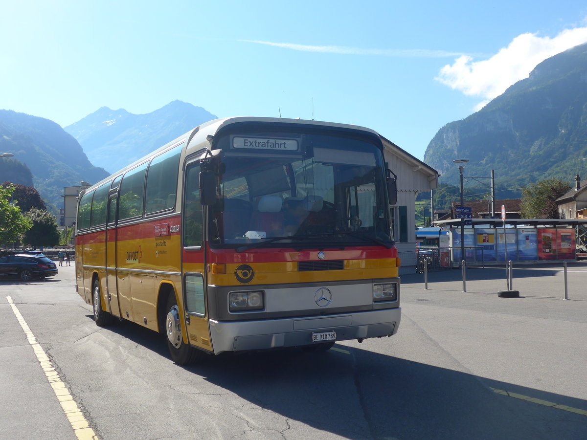 (218'637) - Buzzi, Bern - BE 910'789 - Mercedes (ex Mattli, Wassen) am 12. Juli 2020 in Meiringen, Postautostation