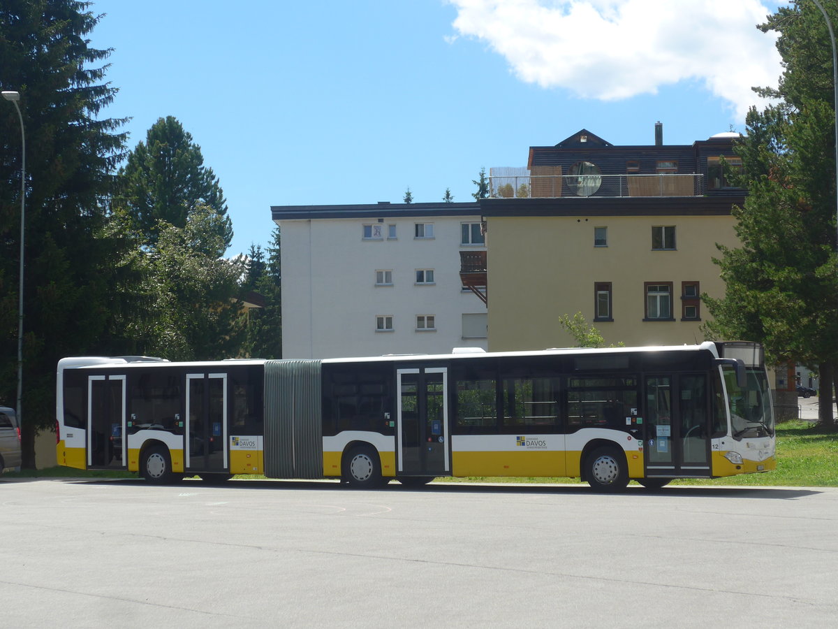 (218'920) - VBD Davos - Nr. 12/GR 88'321 - Mercedes am 20. Juli 2020 in Davos, Garage