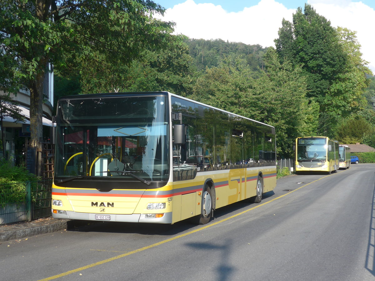 (218'943) - STI Thun - Nr. 129/BE 800'129 - MAN am 21. Juli 2020 bei der Schifflndte Thun