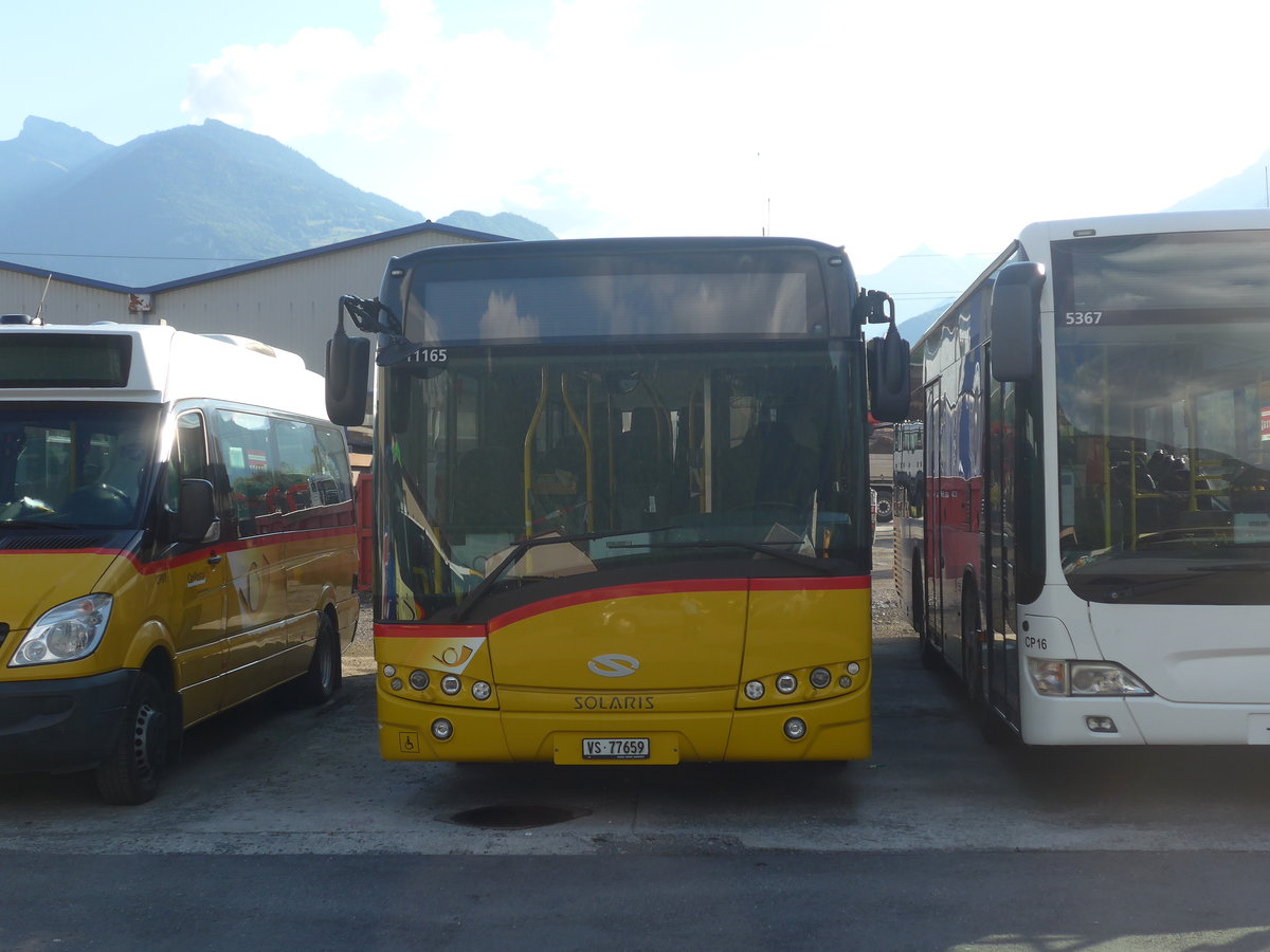 (218'954) - MOB Montreux - Nr. 30/VS 77'659 - Solaris am 25. Juli 2020 in Collombey, Garage TPC