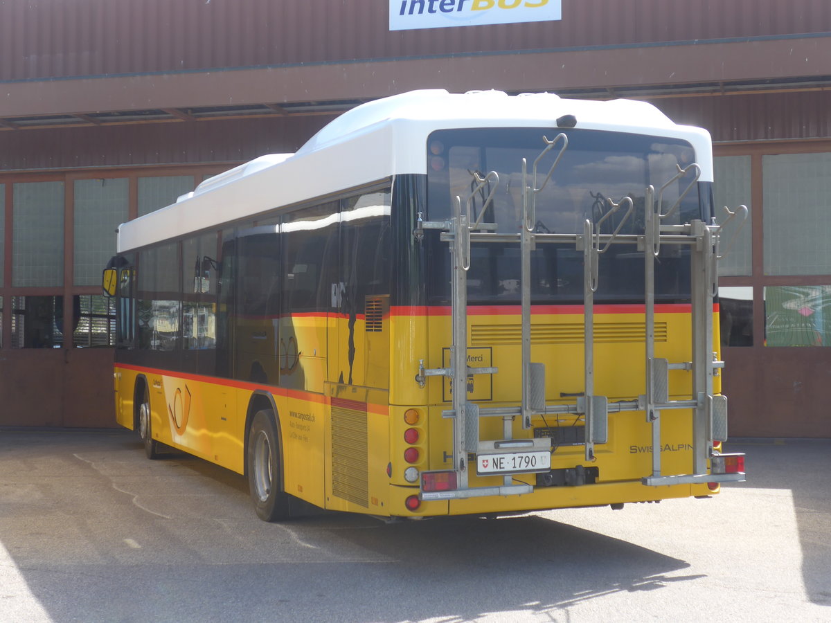 (219'039) - Auto-Transports, La Cte-aux-Fes - NE 1790 - Scania/Hess am 25. Juli 2020 in Yverdon, Postgarage 