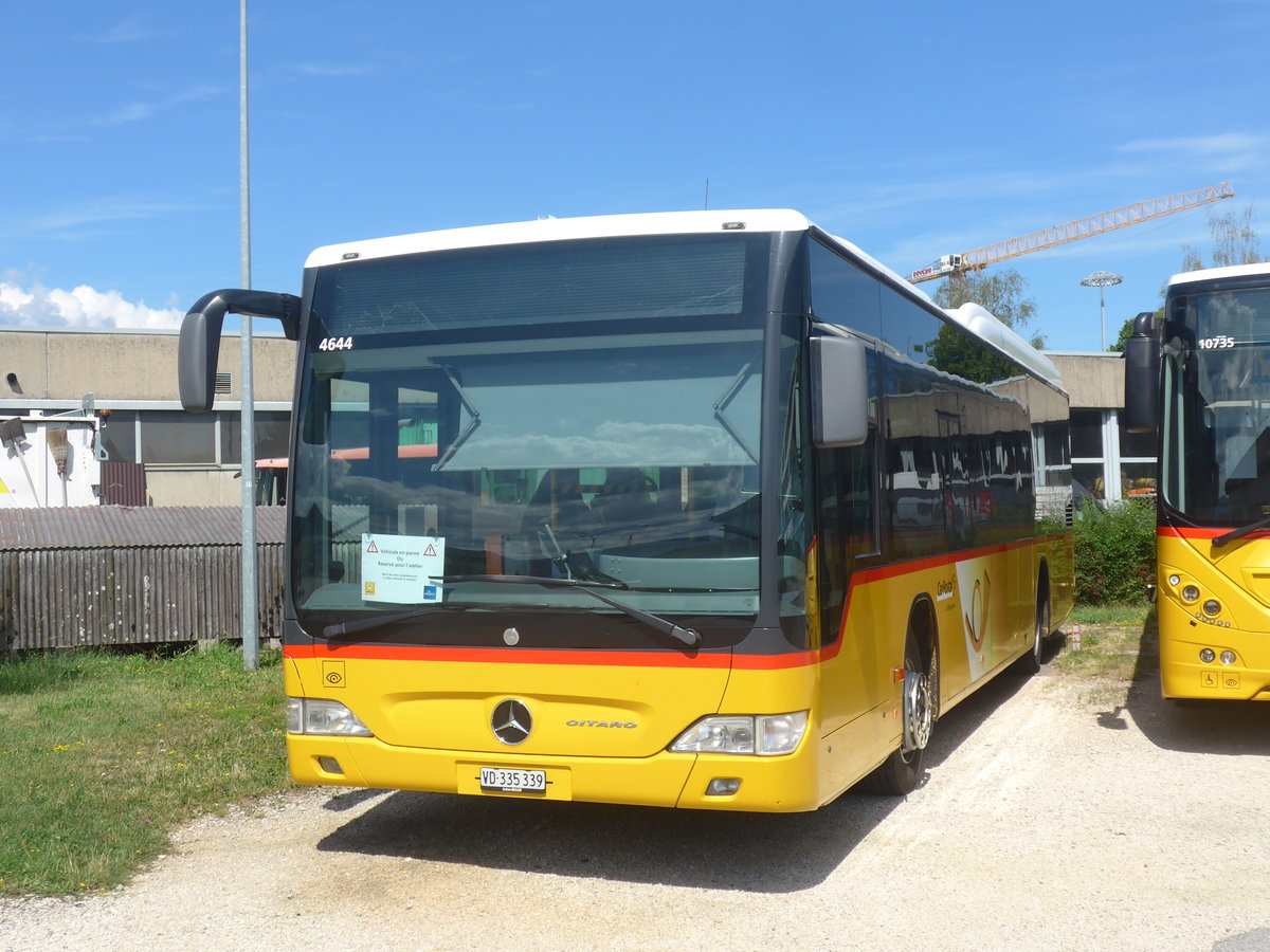 (219'047) - CarPostal Ouest - VD 335'339 - Mercedes am 25. Juli 2020 in Yverdon, Garage