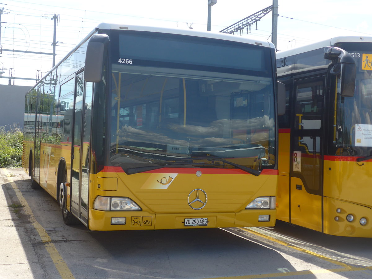 (219'056) - CarPostal Ouest - VD 290'485 - Mercedes (ex Geinoz, Yverdon) am 25. Juli 2020 in Yverdon, Garage