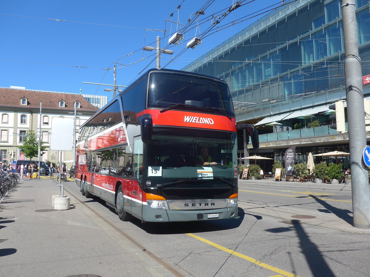 (219'173) - Wieland, Murten - Nr. 114/FR 300'601 - Setra am 27. Juli 2020 beim Bahnhof Bern