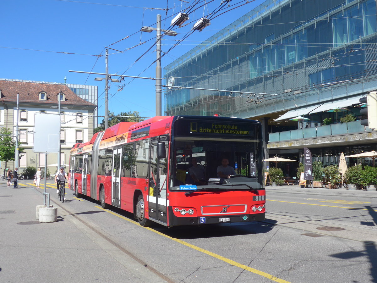 (219'185) - Bernmobil, Bern - Nr. 808/BE 612'808 - Volvo am 27. Juli 2020 beim Bahnhof Bern