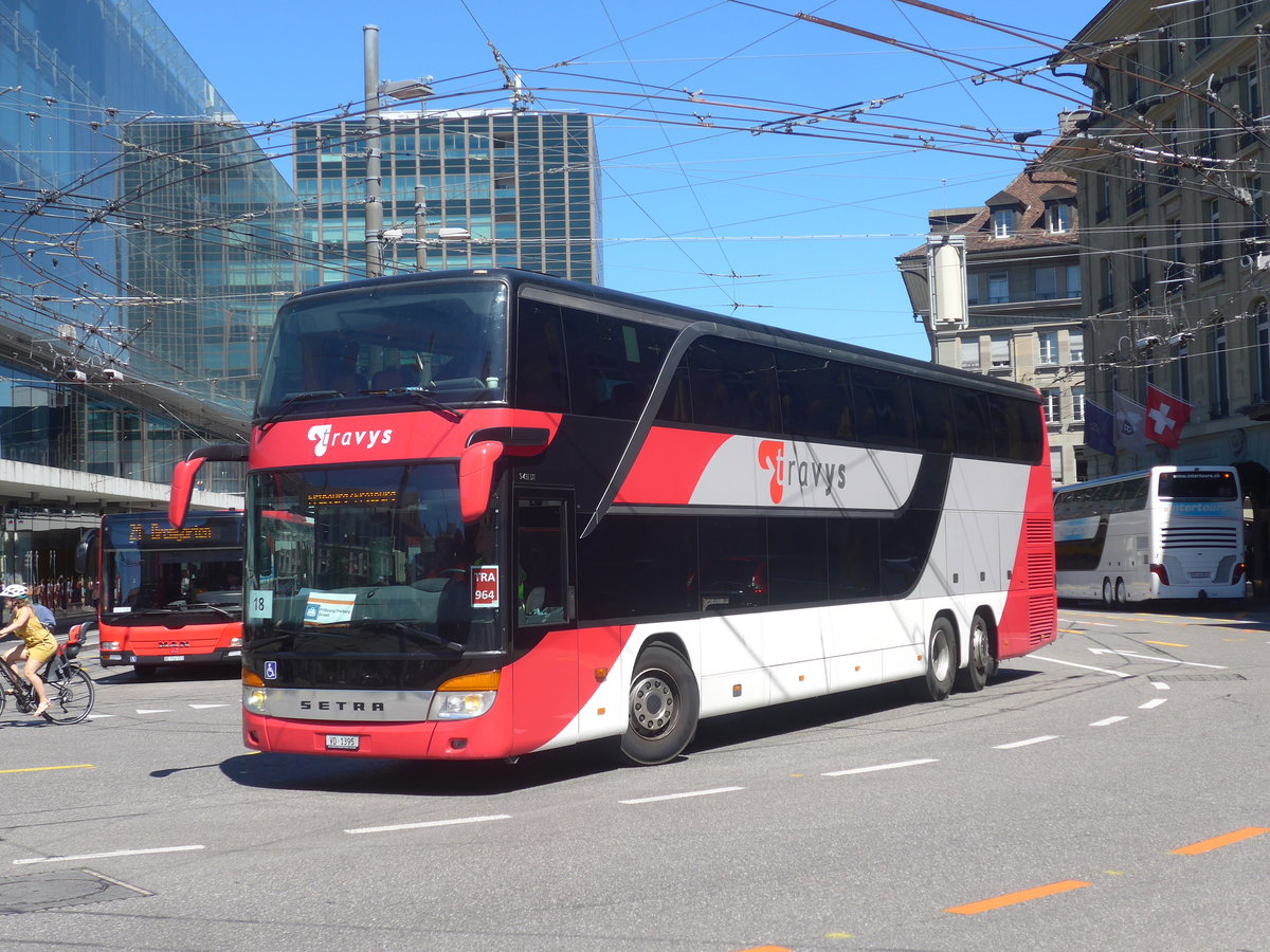 (219'205) - TRAVYS Yverdon - Nr. 211/VD 1395 - Setra am 27. Juli 2020 beim Bahnhof Bern