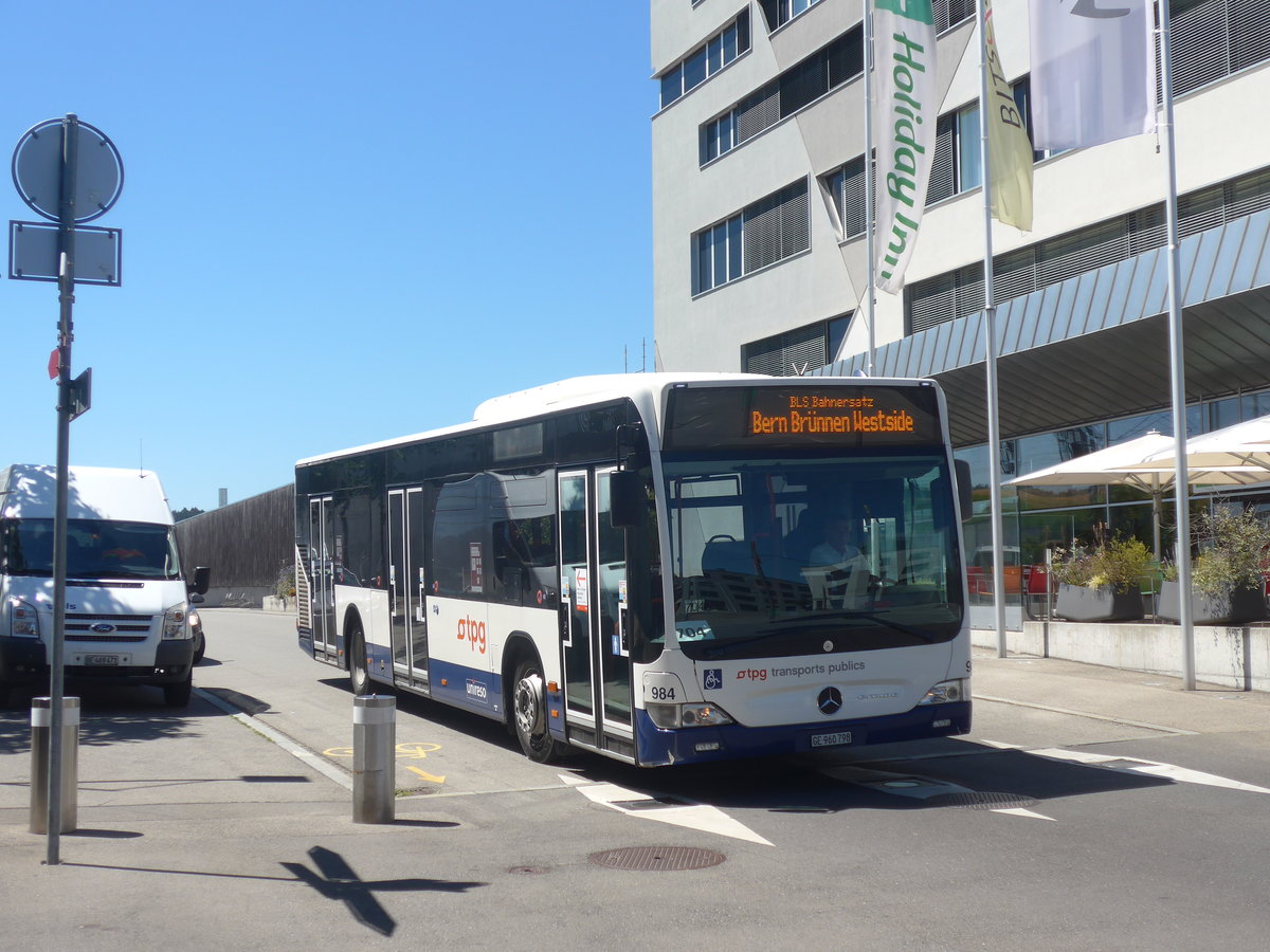 (219'231) - Genve-Tours, Genve - Nr. 984/GE 960'798 - Mercedes am 27. Juli 2020 beim Bahnhof Bern Brnnen Westside