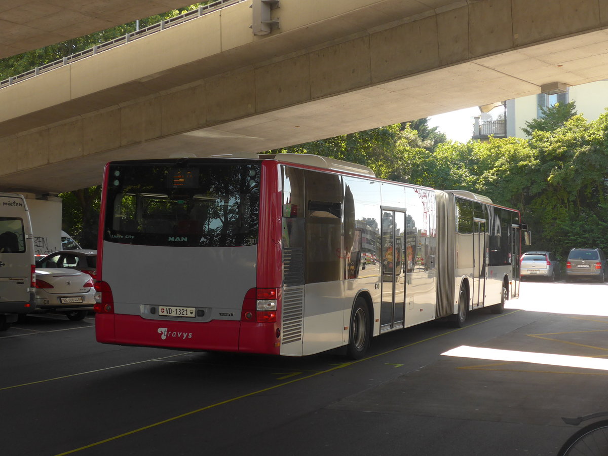 (219'593) - TRAVYS Yverdon - Nr. 301/VD 1321 - MAN am 9. August 2020 beim Bahnhof Bern Europaplatz