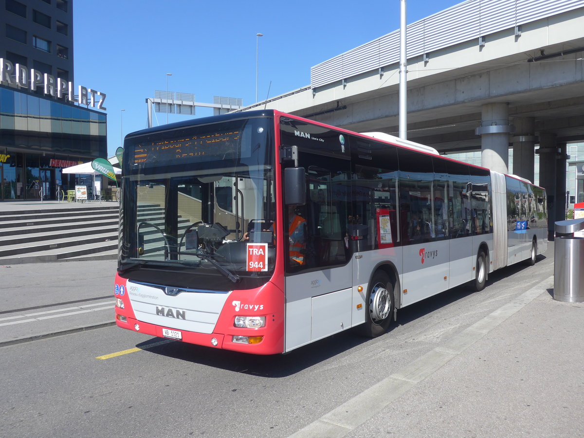 (219'595) - TRAVYS Yverdon - Nr. 301/VD 1321 - MAN am 9. August 2020 beim Bahnhof Bern Europaplatz