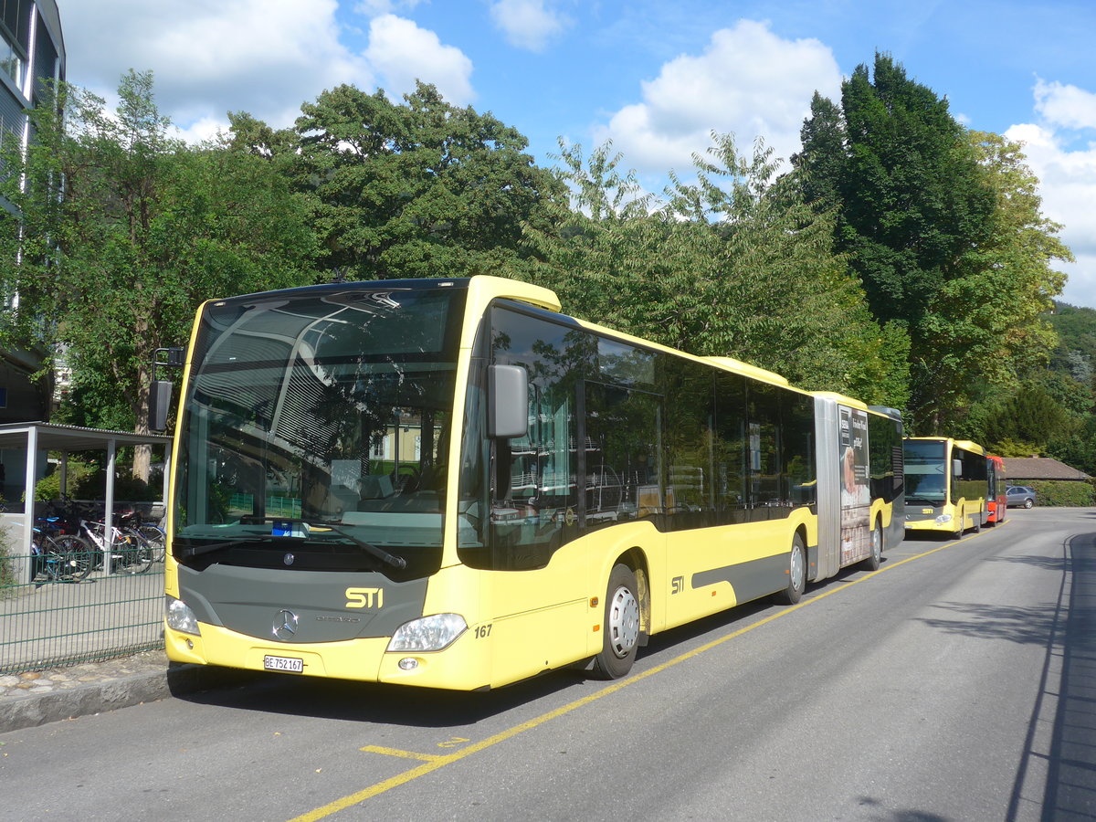 (219'659) - STI Thun - Nr. 167/BE 752'167 - Mercedes am 15. August 2020 bei der Schifflndte Thun