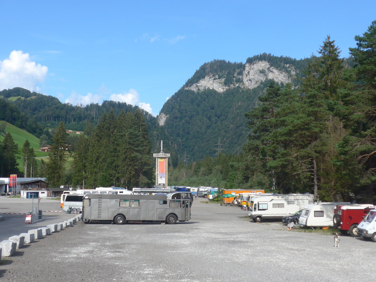 (219'741) - Schneider, Schmerikon - SG 13'934 - FBW/Tscher Hochlenker (ex Basler, Hofstetten; ex VBZ Zrich Nr. 244) am 16. August 2020 in Grsch, Bergbahnen