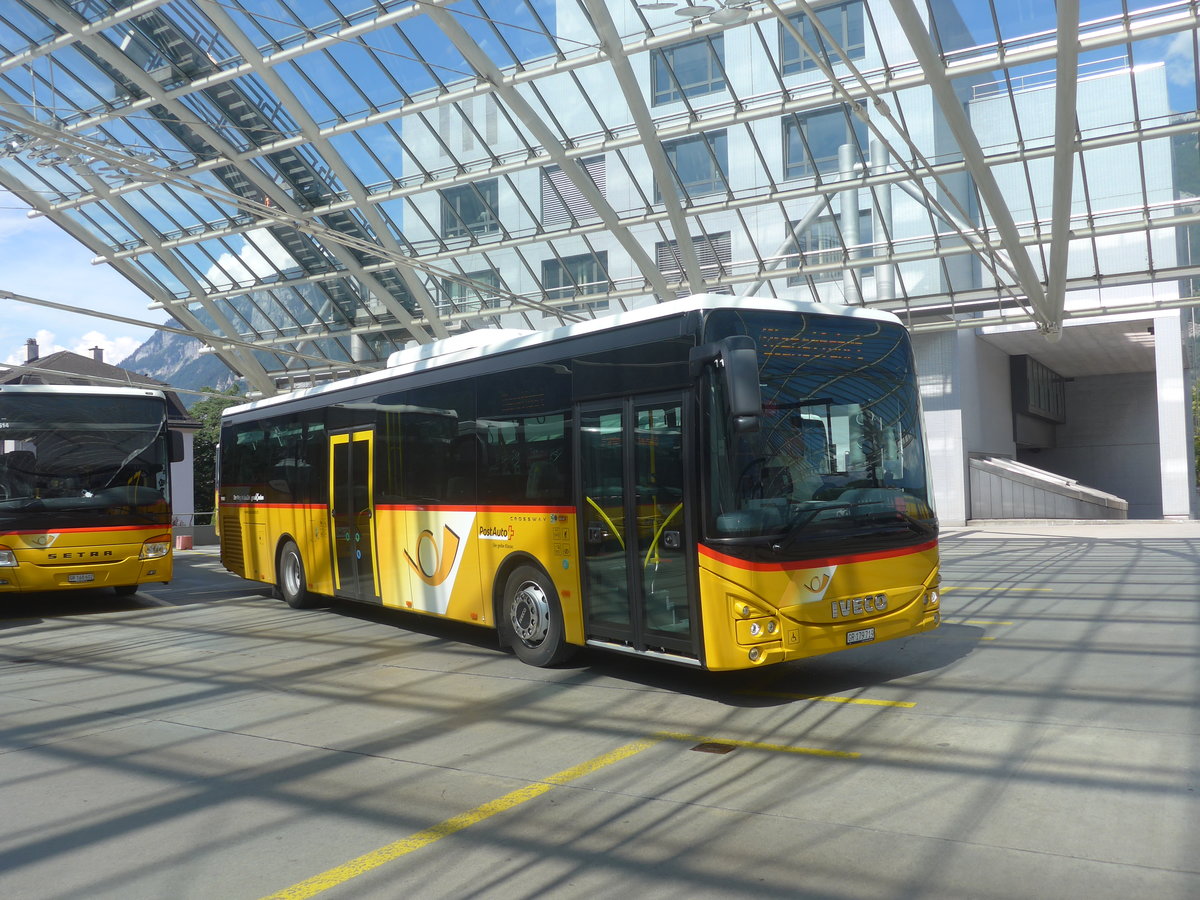 (219'771) - PostAuto Graubnden - GR 179'719 - Iveco am 16. August 2020 in Chur, Postautostation