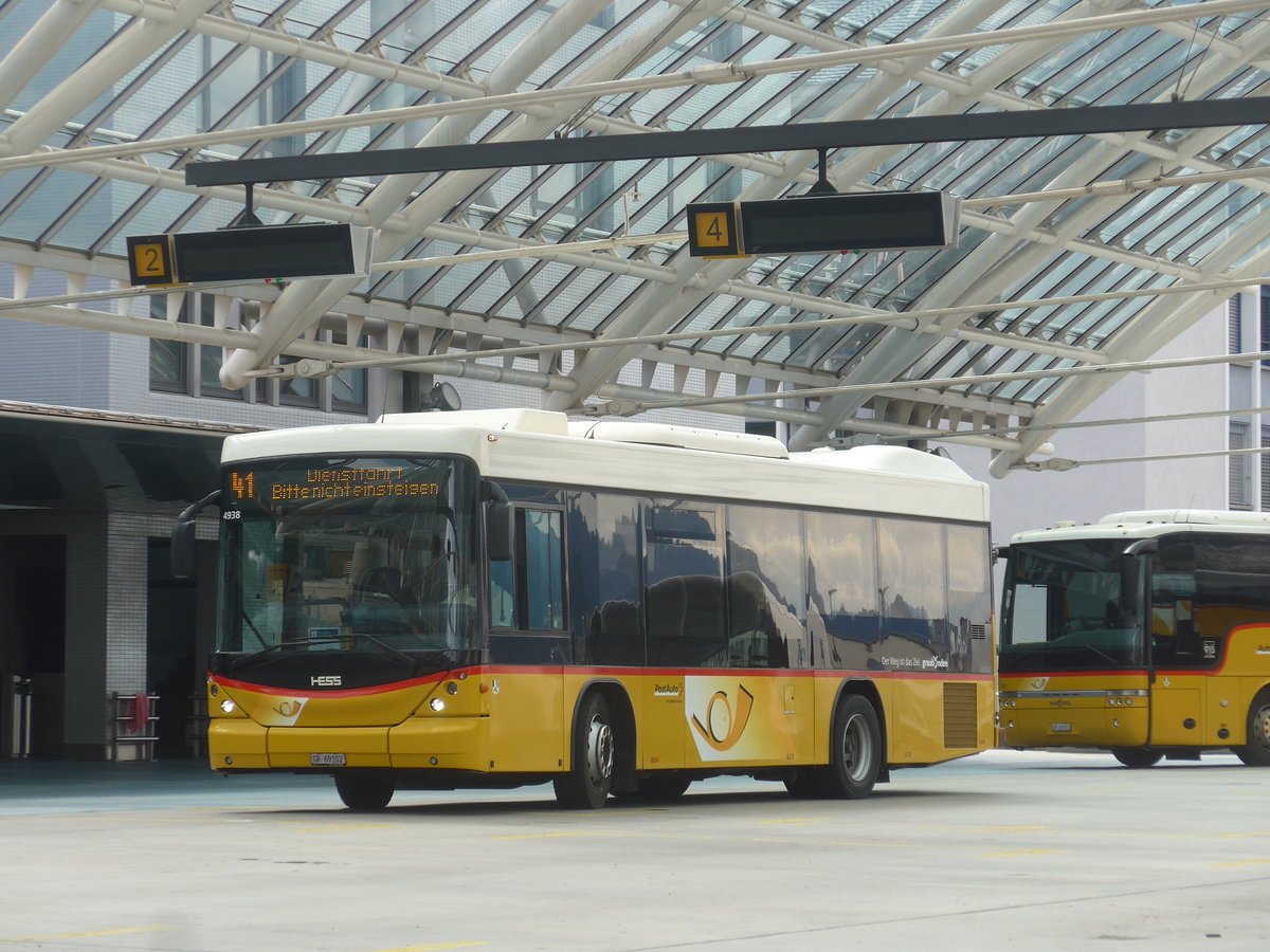 (219'810) - PostAuto Graubnden - GR 69'102 - Scania/Hess am 16. August 2020 in Chur, Postautostation