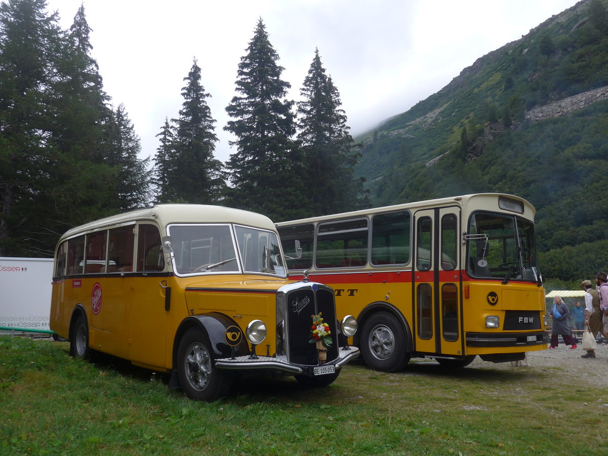 (219'903) - Blaser, Unterseen - BE 105'053 - Saurer/Tscher (ex Gessinger, Bad Ragaz) am 22. August 2020 in Gletsch, DFB