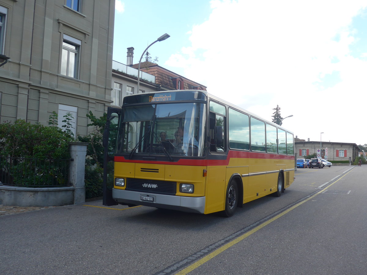 (220'089) - Widmer, Bern - BE 842'322 - NAW/Hess (ex Lombardi, Winterthur; ex Wohlgemuth, Hochwald) am 23. August 2020 beim Bahnhof Burgdorf