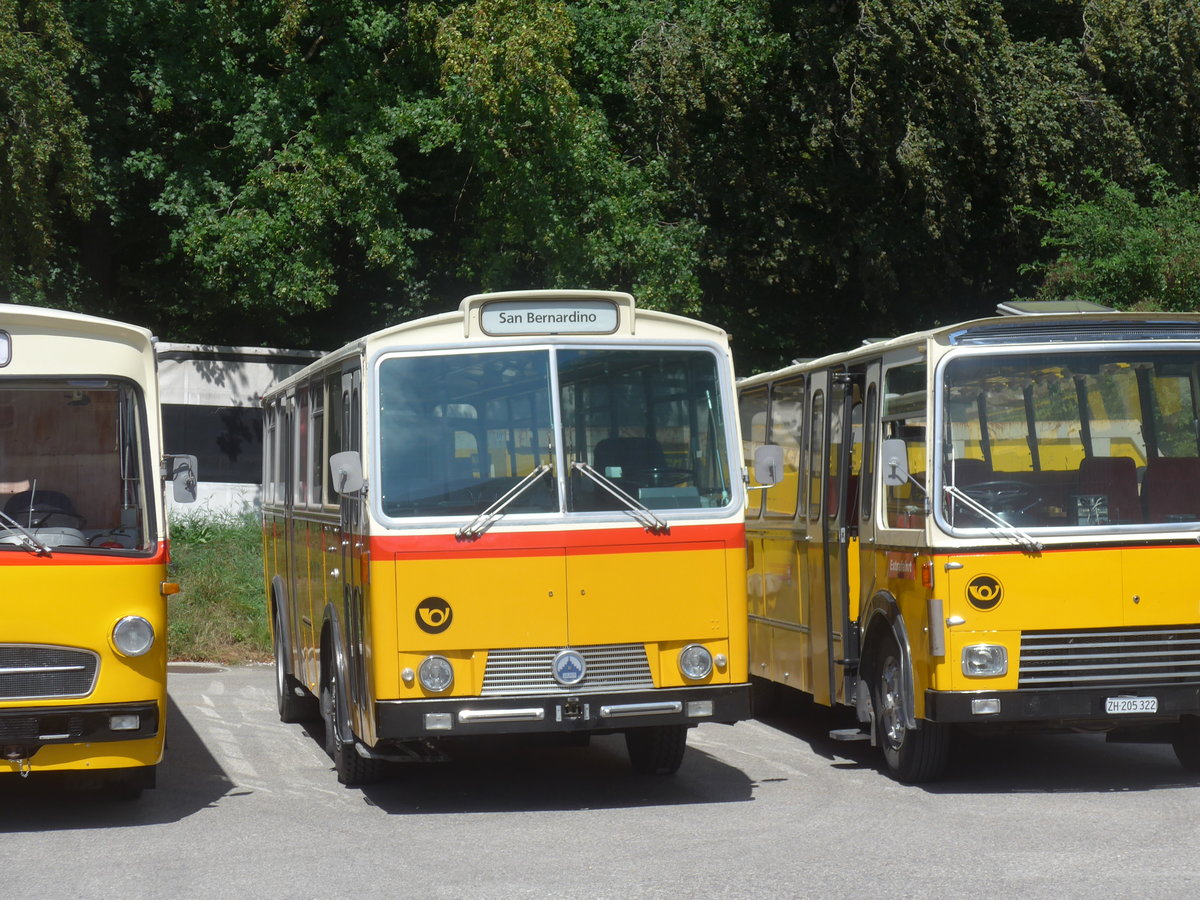 (220'094) - Gast, Wimmis - Saurer/Tscher (ex HPTrans, Thusis; ex Mauerhofer, Worb; ex Erni, Schupfart Nr. 3; ex P 24'636) am 23. August 2020 in Burgdorf, kihof Ziegelgut