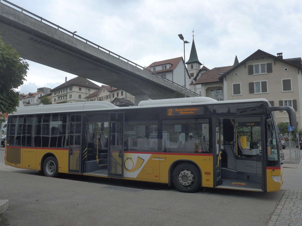 (220'409) - TSPG Saignelgier - JU 1939 - Mercedes am 31. August 2020 beim Bahnhof Tramelan