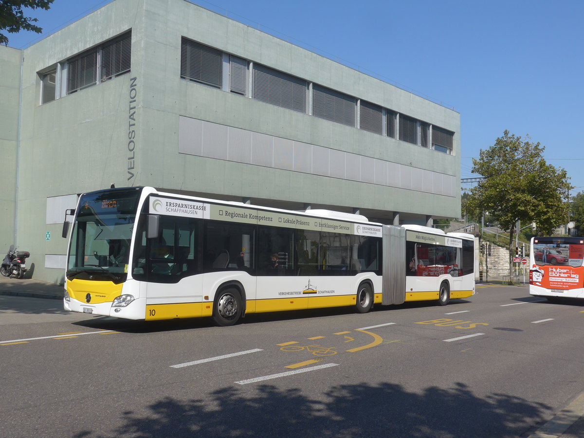 (220'638) - VBSH Schaffhausen - Nr. 10/SH 38'010 - Mercedes am 12. September 2020 beim Bahnhof Schaffhausen