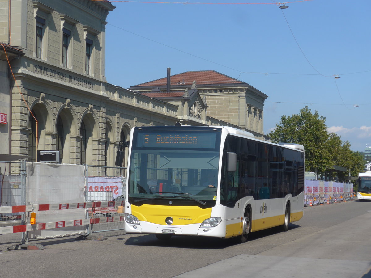 (220'672) - VBSH Schaffhausen - Nr. 3/SH 38'003 - Mercedes am 12. September 2020 beim Bahnhof Schaffhausen