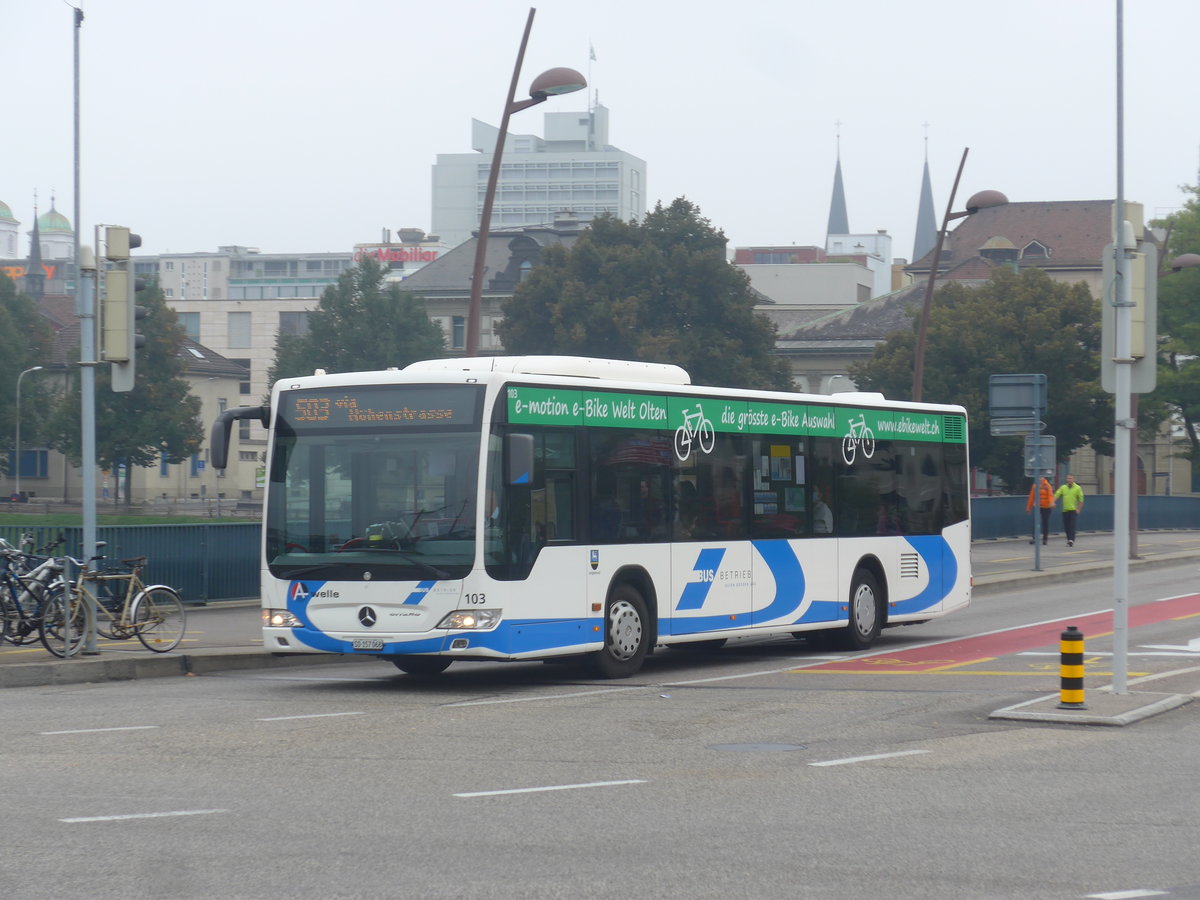 (220'820) - BOGG Wangen b.O. - Nr. 103/SO 157'068 - Mercedes am 20. September 2020 in Olten, Bahnhofbrcke