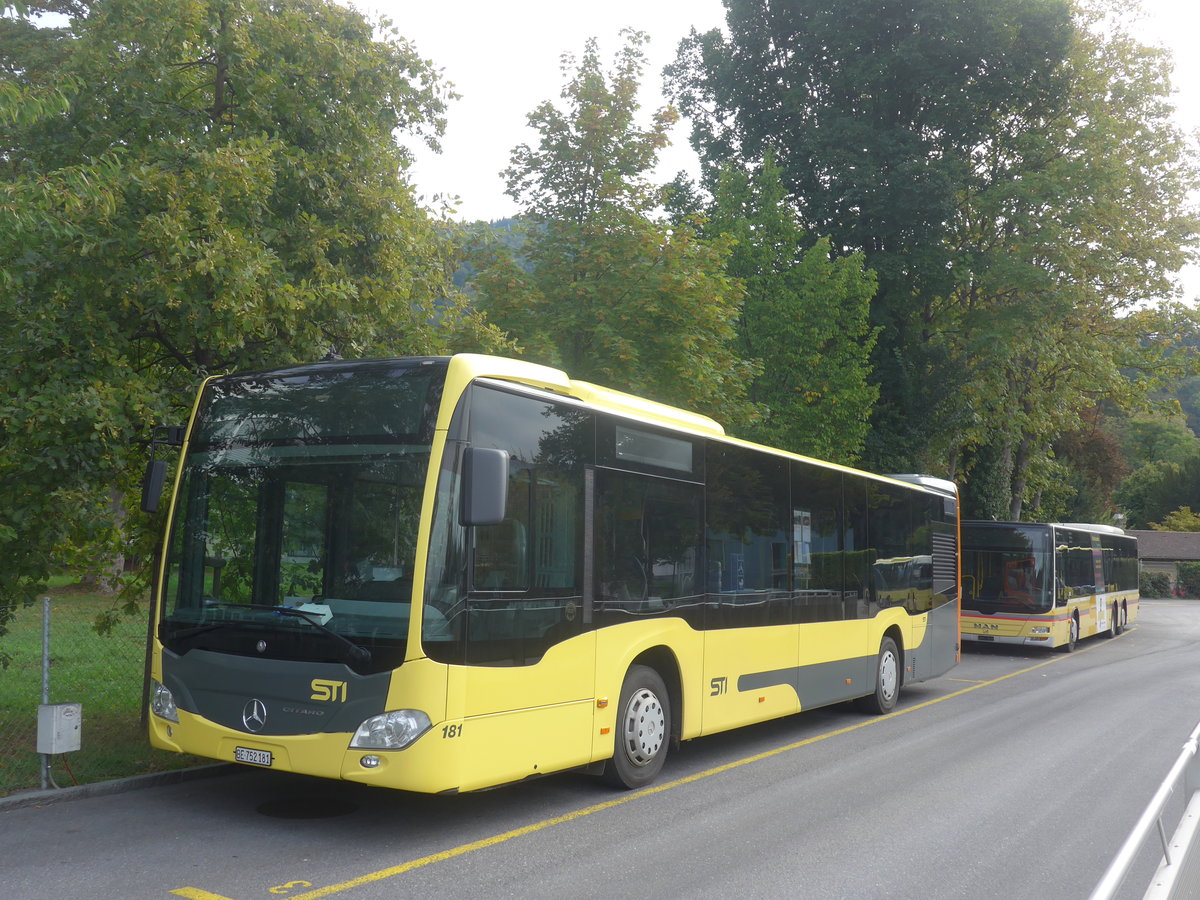 (221'591) - STI Thun - Nr. 181/BE 752'181 - Mercedes am 28. September 2020 bei der Schifflndte Thun