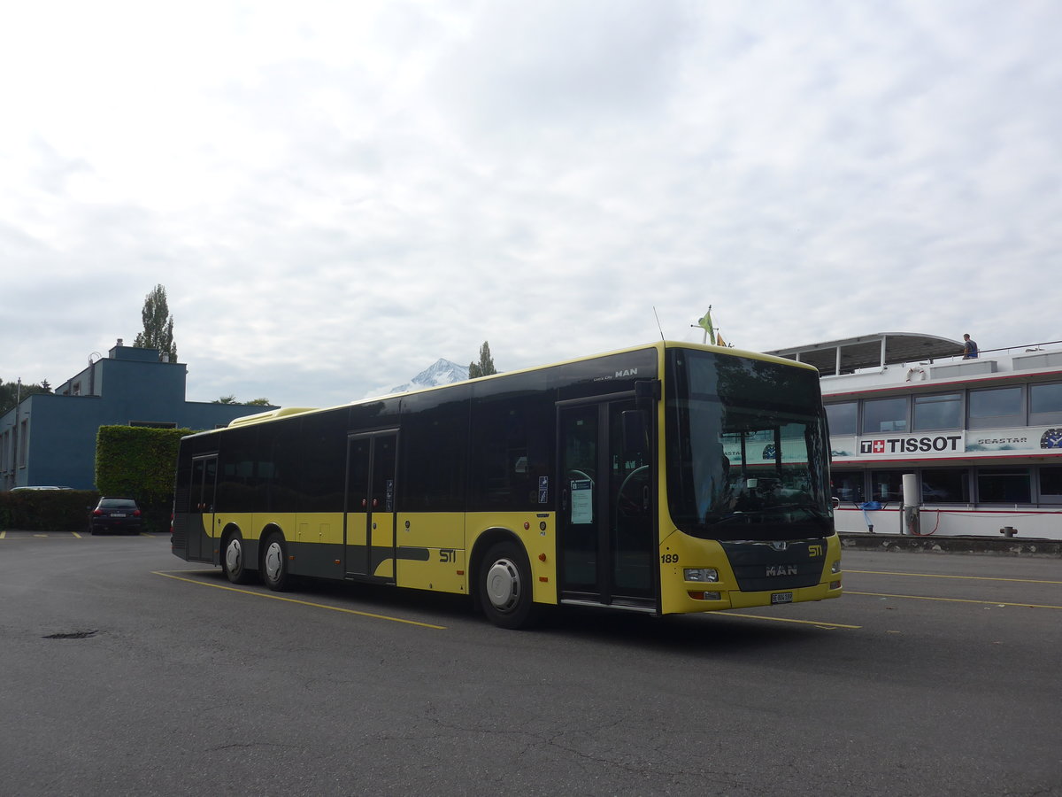 (221'592) - STI Thun - Nr. 189/BE 804'189 - MAN am 28. September 2020 bei der Schifflndte Thun