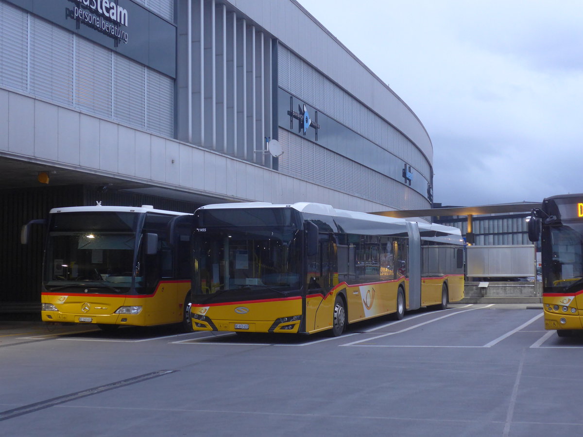 (221'772) - PostAuto Bern - BE 603'455 - Solaris am 11. Oktober 2020 in Bern, Postautostation