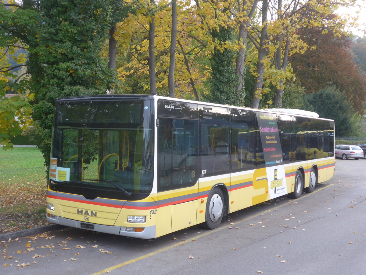 (222'086) - STI Thun - Nr. 132 - MAN am 19. Oktober 2020 bei der Schifflndte Thun