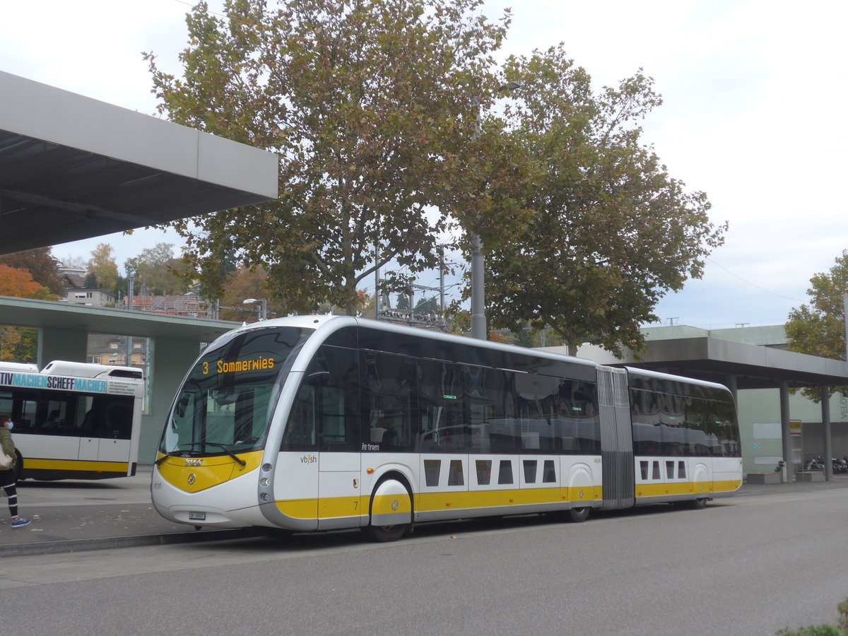 (222'221) - VBSH Schaffhausen - Nr. 7/SH 38'007 - Irizar am 21. Oktober 2020 beim Bahnhof Schaffhausen