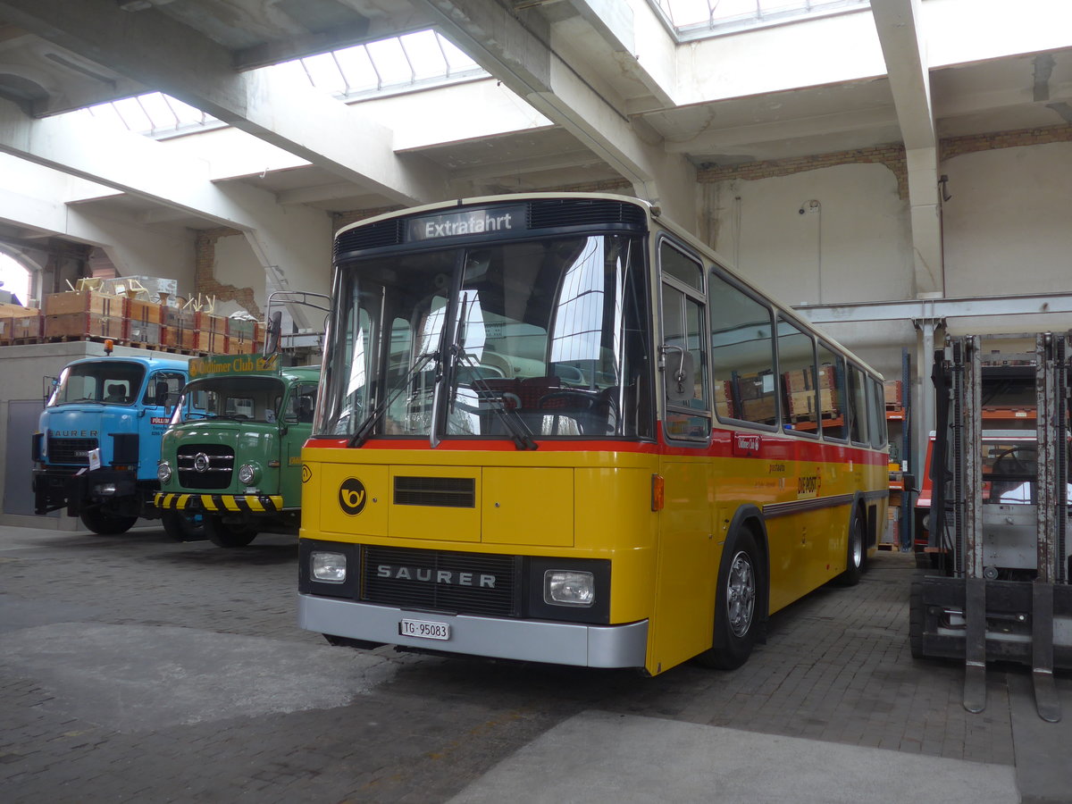 (222'259) - Oldtimer Club Saurer, Arbon - TG 95'083 - Saurer/Tscher (ex Schwizer, Goldach Nr. 2) am 21. Oktober 2020 in Arbon, Saurermuseum Depot