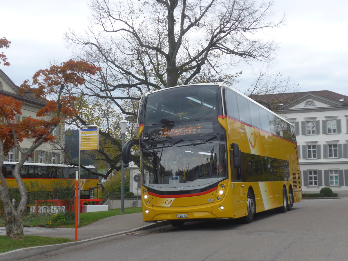 (222'314) - PostAuto Ostschweiz - SG 443'909 - Alexander Dennis am 21. Oktober 2020 in Heiden, Post