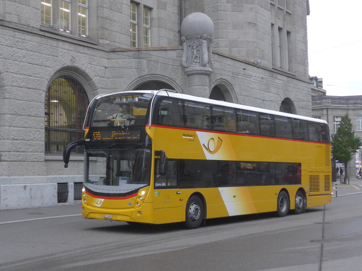 (222'343) - PostAuto Ostschweiz - AR 14'845 - Alexander Dennis am 21. Oktober 2020 beim Bahnhof St. Gallen