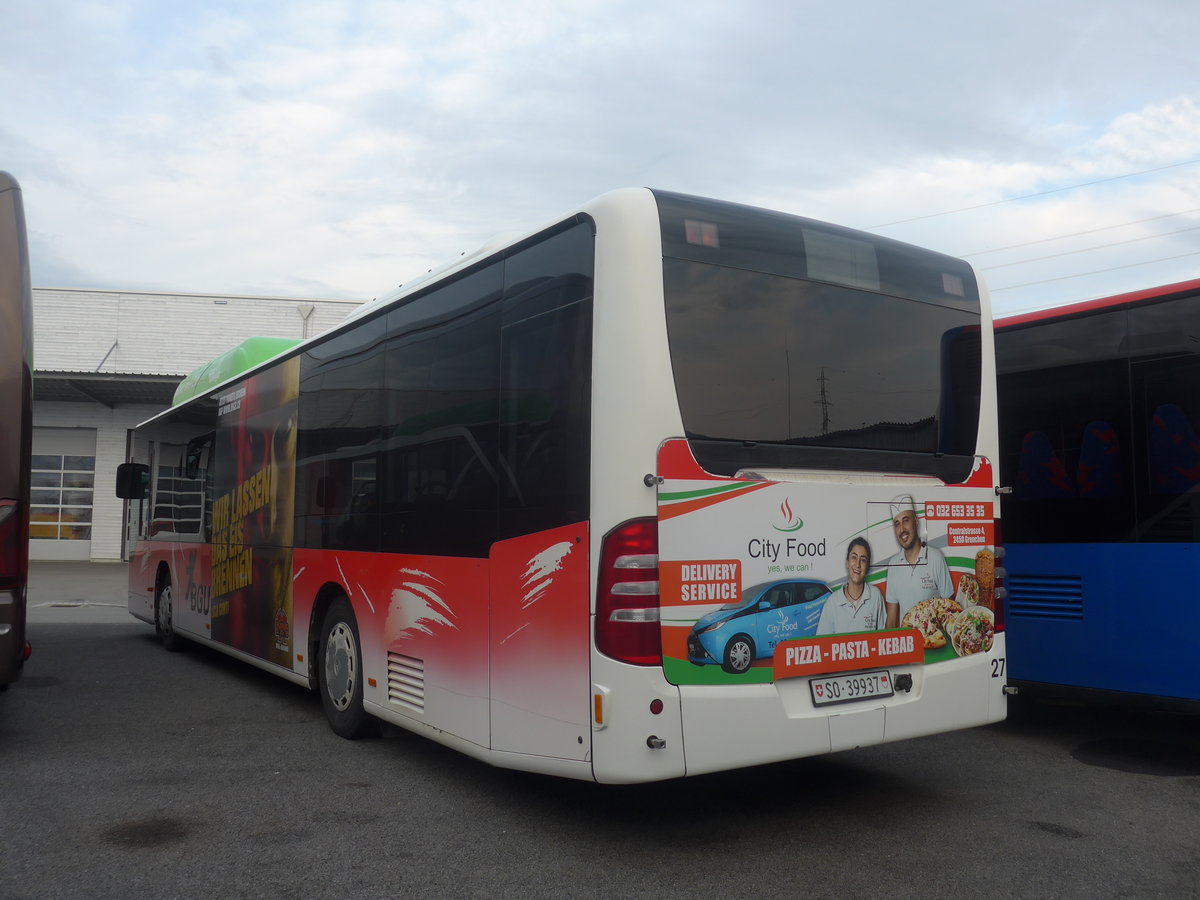 (222'694) - BGU Grenchen - Nr. 27/SO 39'937 - Mercedes am 25. Oktober 2020 in Kerzers, Interbus