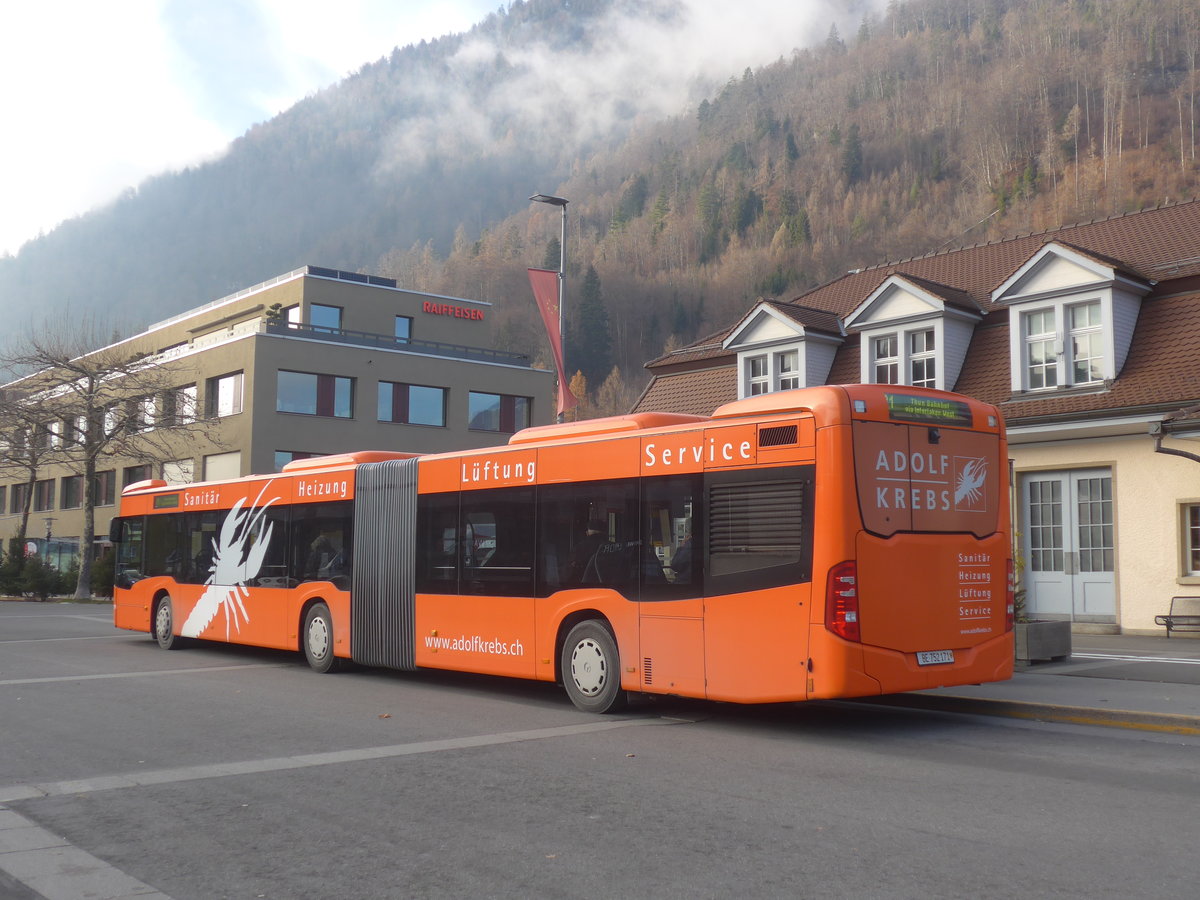 (223'044) - STI Thun - Nr. 171/BE 752'171 - Mercedes am 16. Dezember 2020 beim Bahnhof Interlaken Ost