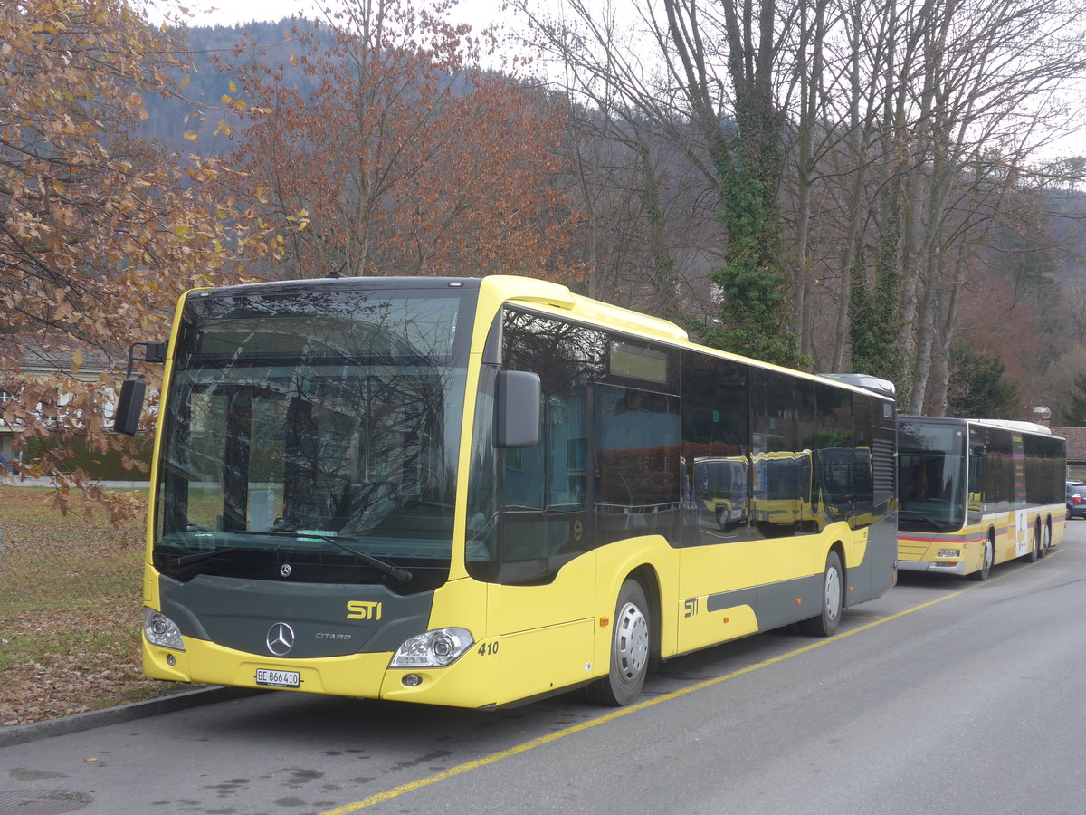 (223'047) - STI Thun - Nr. 410/BE 866'410 - Mercedes am 20. Dezember 2020 bei der Schifflndte Thun