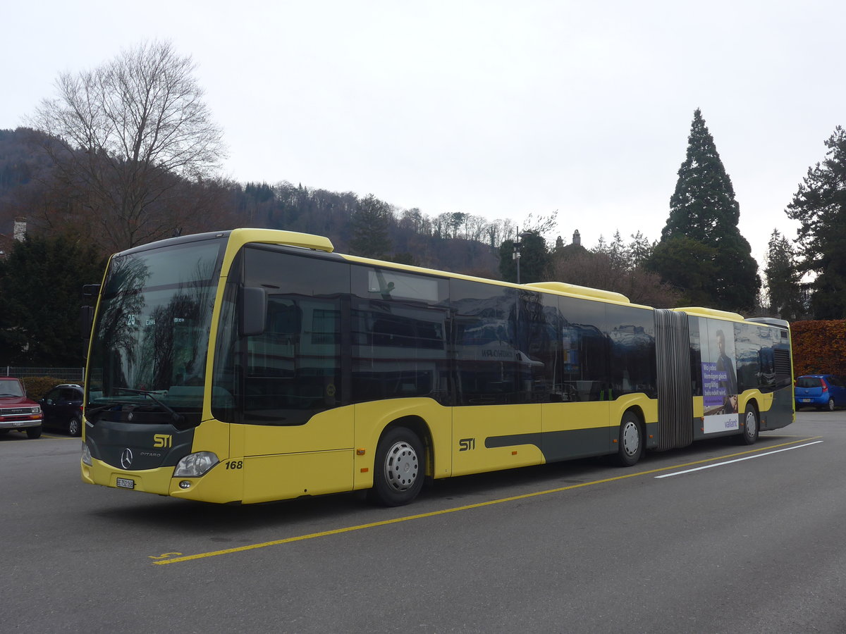 (223'048) - STI Thun - Nr. 168/BE 752'168 - Mercedes am 20. Dezember 2020 bei der Schifflndte Thun