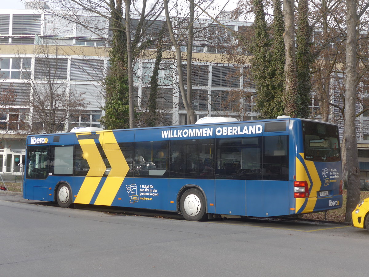 (223'077) - STI Thun - Nr. 128/BE 800'128 - MAN am 24. Dezember 2020 bei der Schifflndte Thun