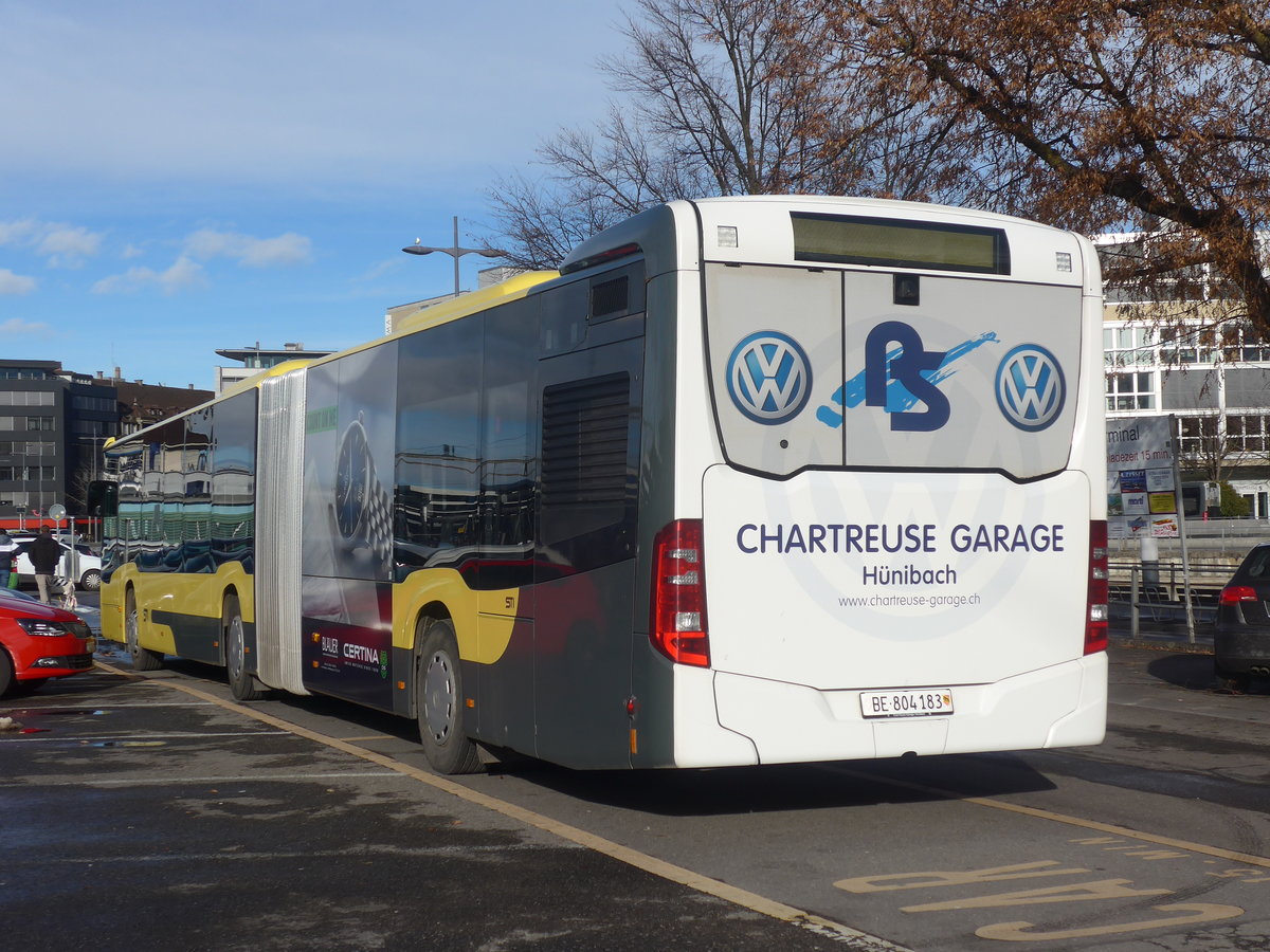 (223'175) - STI Thun - Nr. 183/BE 804'183 - Mercedes am 29. Dezember 2020 in Thun, CarTerminal