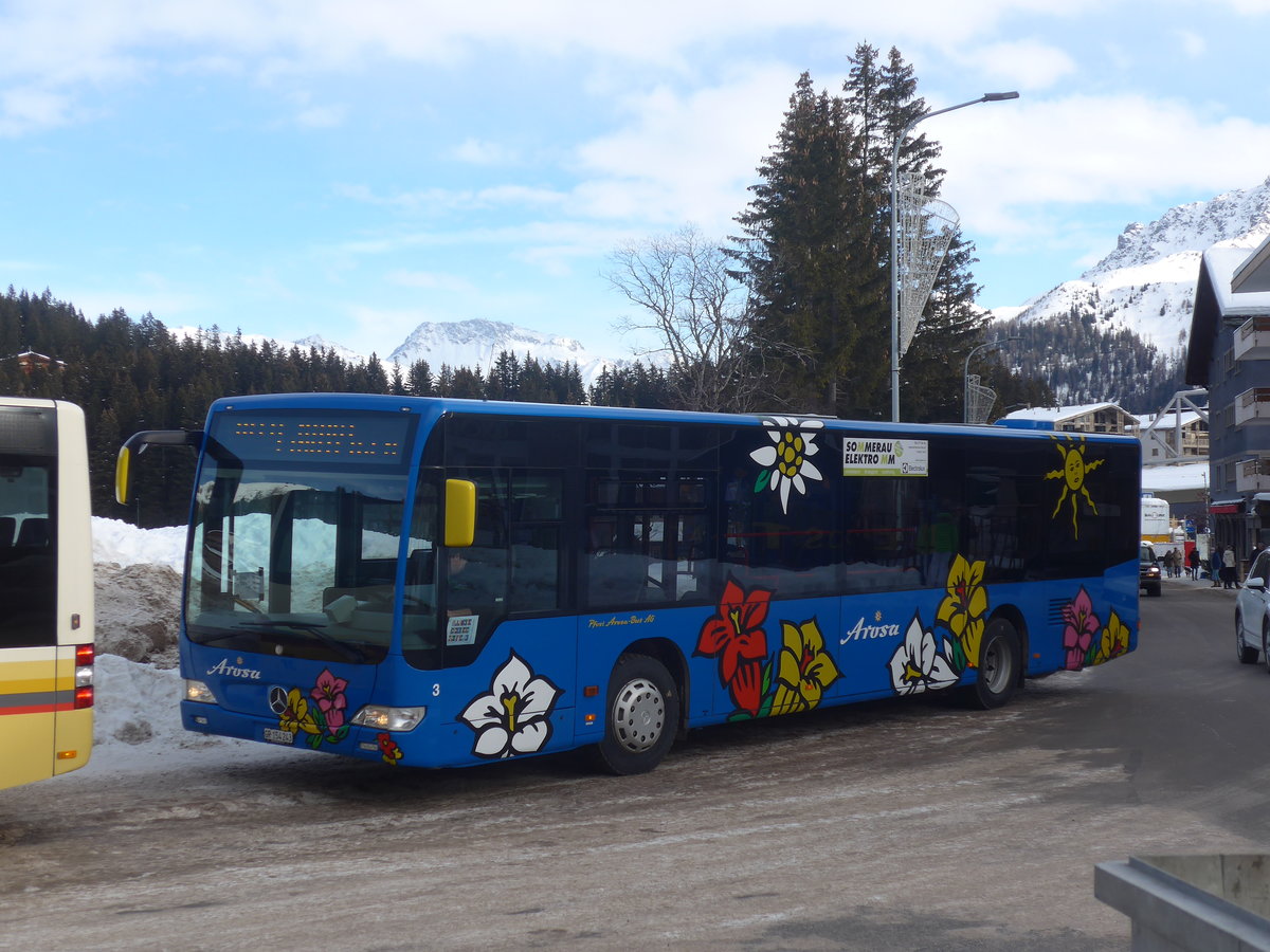 (223'217) - Pfosi, Arosa - Nr. 3/GR 154'243 - Mercedes am 2. Januar 2021 in Arosa, Post