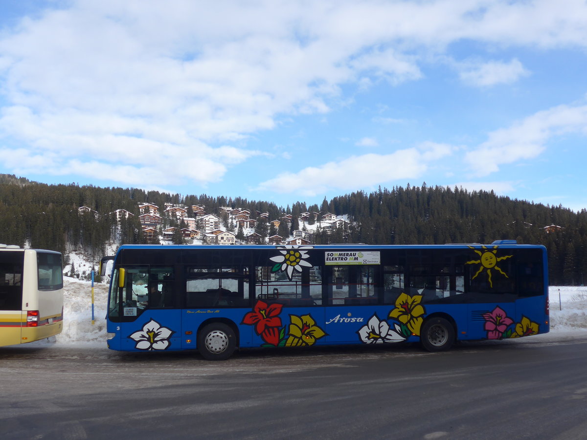 (223'218) - Pfosi, Arosa - Nr. 3/GR 154'243 - Mercedes am 2. Januar 2021 in Arosa, Post