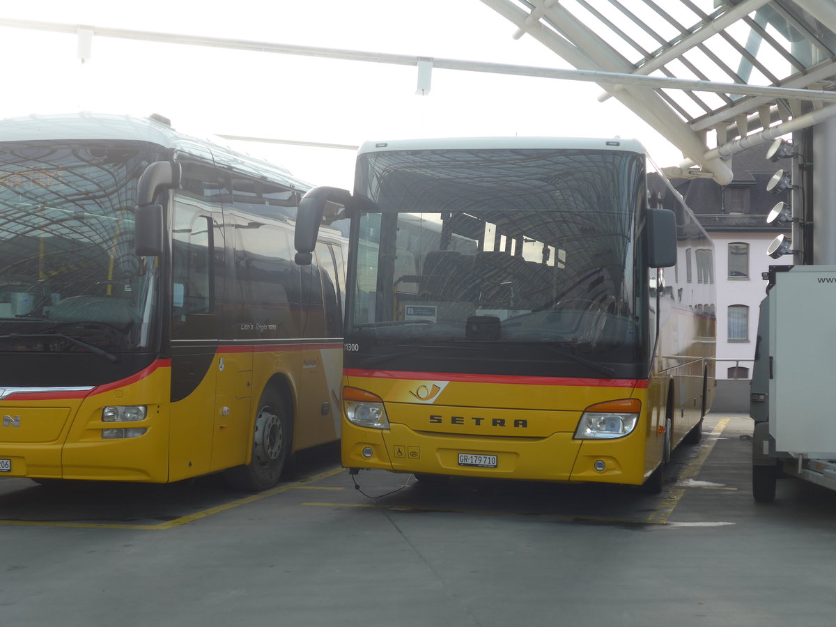 (223'248) - PostAuto Graubnden - GR 179'710 - Setra am 2. Januar 2021 in Chur, Postautostation