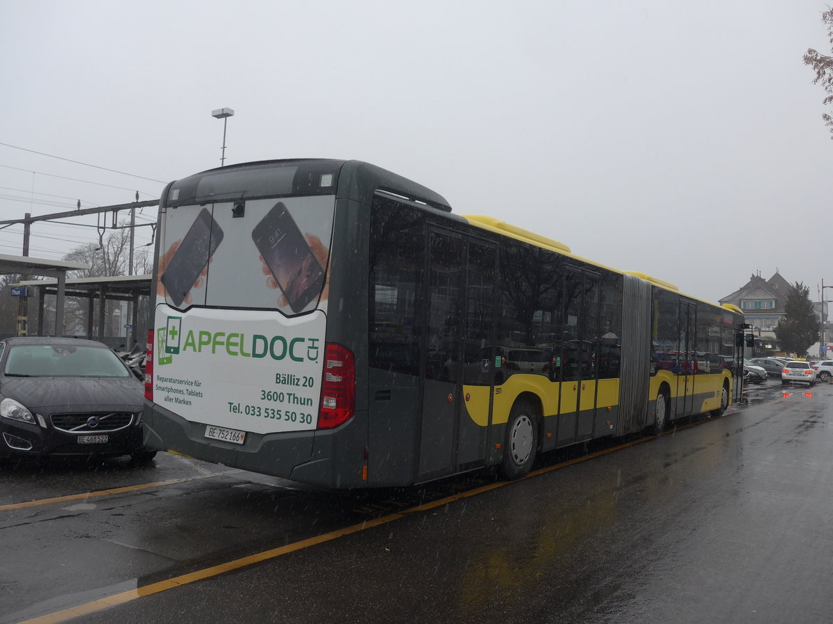 (223'466) - STI Thun - Nr. 166/BE 752'166 - Mercedes am 9. Februar 2021 in Thun, CarTerminal