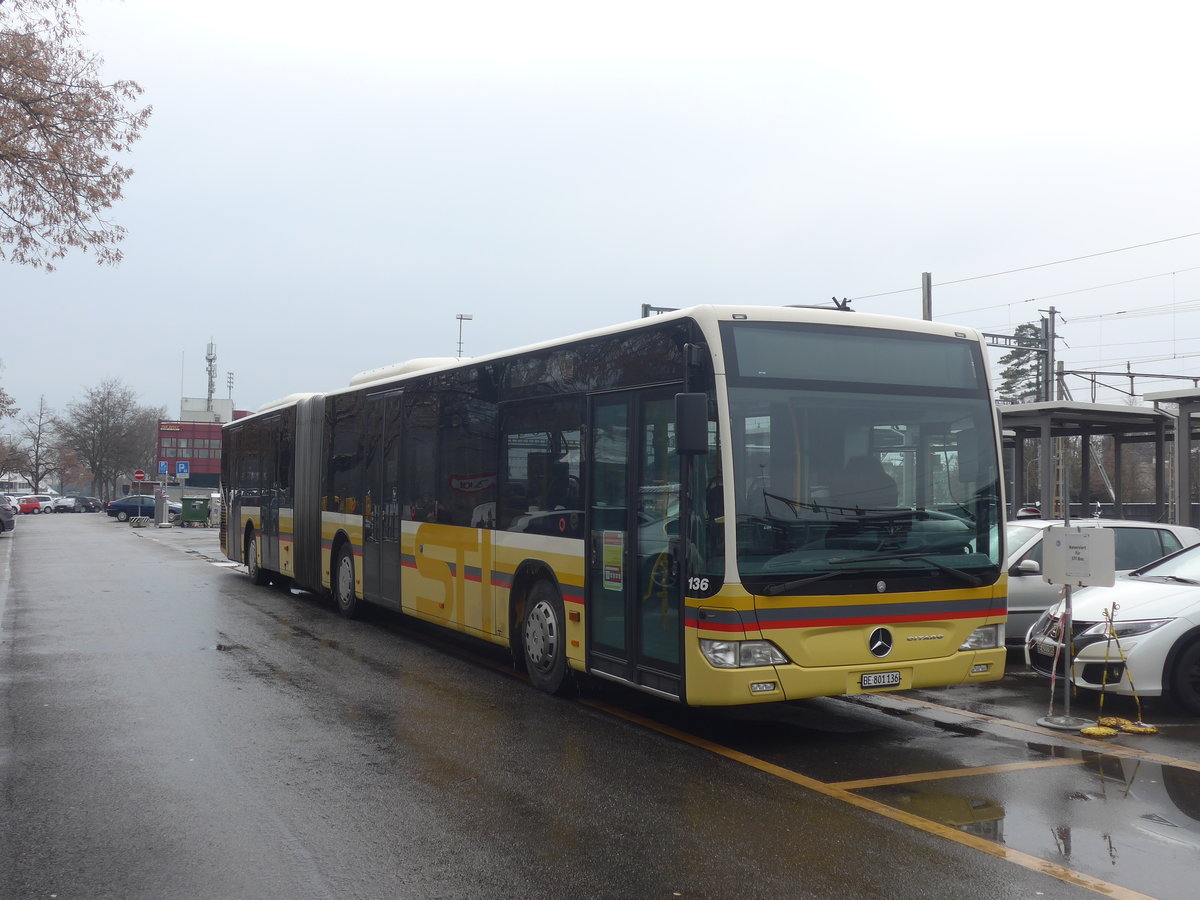 (223'474) - STI Thun - Nr. 136/BE 801'136 - Mercedes am 11. Februar 2021 in Thun, CarTerminal