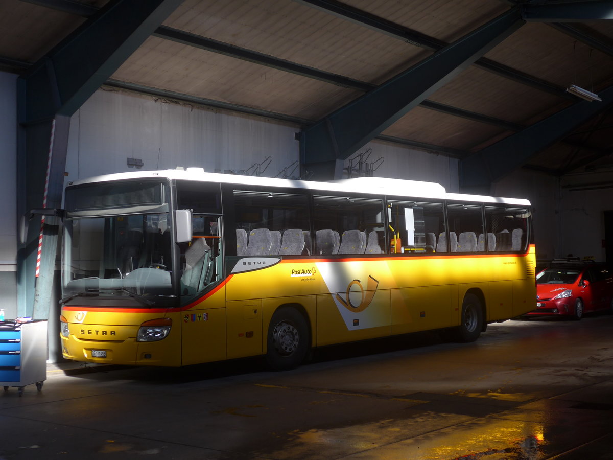 (223'582) - PostAuto Bern - Nr. 73/BE 171'453 - Setra (ex AVG Meiringen Nr. 73) am 17. Februar 2021 in Adelboden, Busstation (Einsatz AFA)