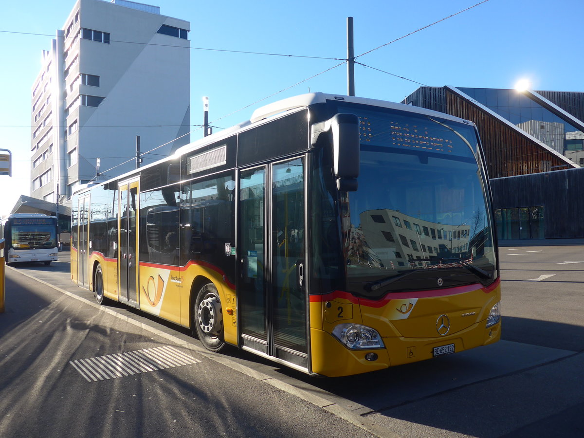 (223'691) - PostAuto Bern - Nr. 2/BE 652'122 - Mercedes am 21. Februar 2021 beim Bahnhof Bern Brnnen Westside